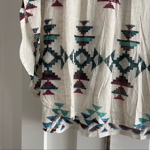 Tribal print Flowy tunic top - Picture 3 of 7